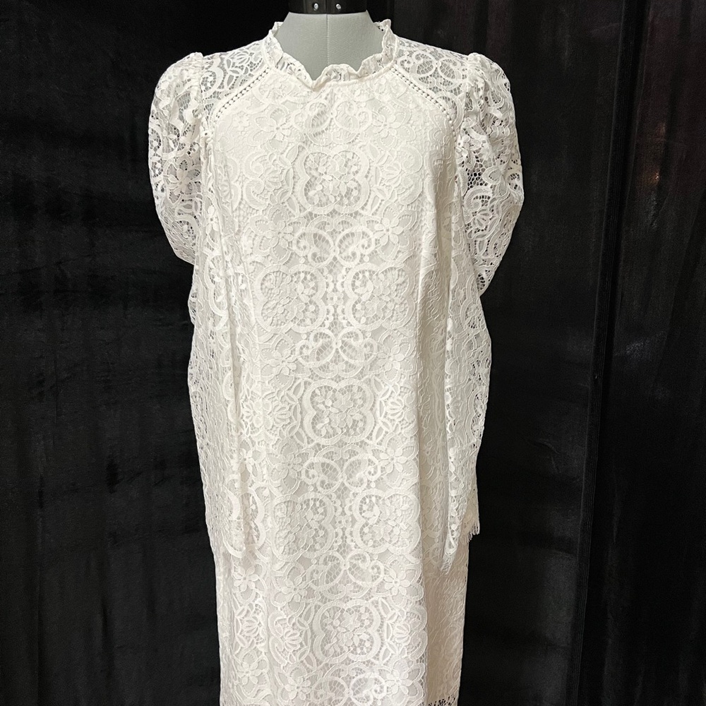 Elegant White Lily Pulitzer Lace Dress